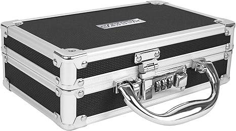 Vaultz Medicine Safe Case w/Combination Lock - Black