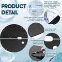 20.5 Inch Sump Pump Cover Plastic Submersible Sump Basic Cover Black Septic Tank Lid for Water Pump Basin Bucket Outdoor Well (Split)
