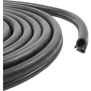 Rubber Edge Trim,Car Weather Striping,Door Rubber Seal Strip Trim Seal,Automotive Weather Stripping Edge Guard for Cars, Boats, RVs, Trucks, and Home Applications (20 FT)