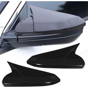 ACLONG Glossy Black Side Mirror Cover Caps Rearview Mirror Covers Compatible With Honda Civic 10th Gen 2016 2017 2018 2019 2020 2021-2 PCS