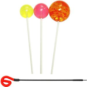 Friction Mallet Set with Emil Richards & eGong Wand - Includes 4 Mallets/For 24" & Larger Gongs/Soft Low Notes & Loud Resonance/For Sound Healing, Meditation, & Yoga/Whale Sounds