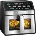 Gourmia GOURMIA Digital Air Fryer, 7.5 Liter with Window and Light, Mod. GAF858,  Black