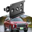 Front License Plate Bracket Compatible with Hyundai Palisade, Santa Cruz, Santa Fe4th genTM,Tucson4th gen NX4,Tucson Plug-In Hybrid4th gen NX4,Venue No Drill Grille License Plate Holder, Car Tag Frame