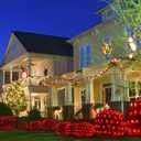 WBao Christmas Net Lights 200LED F8 Big Bulbs, 8.4ft x 5.2ft Christmas Bushes Lights with 8 Modes, Timer, UL Certified, End to End Connectable, Waterproof for Lawn, Bushes Outdoor Xmas Decoration, Red (Plug in)