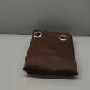 NICETOWN High End Thermal Curtains, Full Blackout Curtains 84 inches Long for Dining Room, Soundproof Window Treatment Drapes for Hall Room, Brown, 42 inches Wide Per Panel, Set of 2 Panels