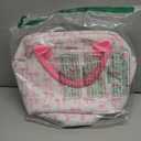 TESAFNG Lunch Box for Women Insulated Lunch Bag Cute Corduroy Lunch Tote Bags Lightweight Reusable Leakproof Cooler Bag with Adjustable Shoulder Strap for Work Office Travel Picnic (Pink Bow)