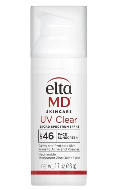 EltaMD UV Clear Face Sunscreen SPF 46, Oil-Free Sunscreen with Zinc Oxide, Dermatologist Recommended