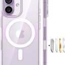 TORRAS Magnetic Shockproof for iPhone 17 case with Camera Control, [12FT Military Grade Drop Protection][Fit for MagSafe], Transparent Anti-Fingerprint & Soft Touch Case for iPhone 17, Crystal Clear