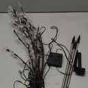 TAILERRI Solar Christmas Pathway Lights for Outside, 4 Pack Artificial Tree Snowflake Stake Lights, Waterproof Christmas Decorations for Yard Garden Patio Party Winter Decor (Multi-Colored)