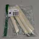 GenSwin Flameless Ivory Taper Candles Flickering with 10-Key Remote, Battery Operated Led Warm 3D Wick Light Window Candles Real Wax Pack of 4, Christmas Home Wedding Decor(0.78 X 9.64 Inch)