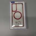 for Samsung Galaxy A16 5G Case, [Transparent & Holster Series] Belt Clip Full Body Shockproof Protective Cell Phone Cover with 2 Pack Tempered Glass Screen Protector (Red/Clear)