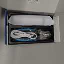 VIWIK Dog Nail Trimmers with Light, Cat Dog Nail Clippers, Dog Nail Grinder Quiet for Large Medium, and Small Dogs Paw & Cats Claw, Electric 2-Speed Pet Toenail Grooming Supplies, Gifts for Dog Lovers (White+Blue)