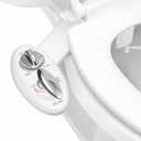 LUXE Bidet NEO 320 - Warm Water, Dual Nozzle, Self-Cleaning, Non-Electric Bidet Attachment for Toilet Seat, Adjustable Water Pressure, Rear & Feminine Wash (White)
