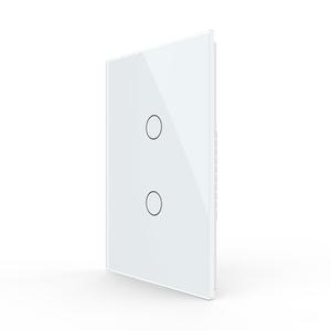 LIVOLO WiFi Touch Wall Switch for Smart Home, Compatible with Alexa & Google Home, Neutral Wire Required, 2 Gang, Tempered Glass Panel, White (120V)