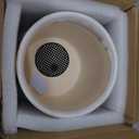 5.8 Inch Plant Pot: Ceramic Planter with Drainage Hole & Saucer for Indoor Outdoor Plants - Flowerpot with Bonded Tray for Home Office - Retro Style, Grey