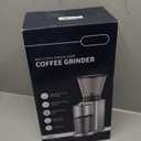 Conical Burr Coffee Grinder Electric, Upgrade Anti-static Electric Espresso Coffee Bean Grinder for Home Use,48 Precise Grind Settings for 2-20 Cups, Stainless Steel