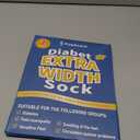 2 Pairs Wide Diabetic Socks for Men Women Plus Size, Lymphedema, Swollen Feet, Edema, Loose Fit, Non-Binding, Bariatric, Hospital Cast - White, One Size