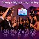 LED Bottle Service Sign with 4 Sets Letters & Numbers, Bottle Girl Sign for Clubs, VIP Bottle Service Sign with Remote, Light Up Club Sign for Parties & Events