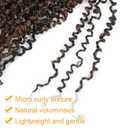 Aksice Pre-looped Yanky Twist Crochet Hair 10 Inch 8 Packs Bohemian Passion Twist Spring Mini Twist Crochet Hair for Black Women Boho Crochet Braids Synthetic (1B/H/30)