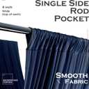 10 Panels 5ftx30ft Navy Blue Ceiling Drapes for Independence Day Wedding Parties 30 FT Extra Long Thick Polyester Wrinkle-Free Drapery Tent Decor Decorations for Birthday Party Ceremony Stage Swag, 60"W x 360"L
