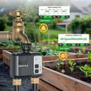 [All-New 2027] 1700FT WiFi Sprinkler Timer 2 Zone, Unistyle Smart Hose Timers Compatible Alexa & Google Voice and App Control, Water Timer for Garden Hose with Auto & Manual Modes for Garden Lawn