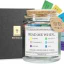 Read Me When Bible Verses Jar, 96 Color-Coded Scripture Cards for Daily Encouragement, Prayer Jar, Christian Gifts for Women & Men, Mother's Day Birthday Prayer & Scripture Gifts