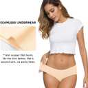 Altheanray Womens Underwear Cotton Underwear for Women Seamless Hipster Bikini Briefs Panties 5 Pack, Large