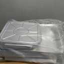 NEEBAKE 24 Pack Disposable Aluminum Pans with Lids Combo Set- 12 Large 9x13 Foil Pans Half Size & 12 Small 8x8 Tin Foil Baking Pans, Tin Trays Containers for Meal Prep, Food Cooking, Roasting, Heating