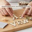 Wooden Letters for Crafts, 2 Inch Unfinished Capital Wooden Alphabet Letters&Numbers Wood Letters for DIY Painting Arts Home Decorations Spelling Learning(168Pcs)