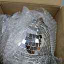 Alytimes Mirror Disco Ball - 8-Inch Cool and Fun Silver Hanging Party Disco Ball Big Party Decorations, Party Design
