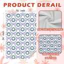 SPBL&L Chinoiserie Christmas Kitchen Towels, Blue Bow Coquette Christmas Tree Dish Towels for Kitchen,Light Blue Christmas Hand Towels for Bathroom Kitchen,16x24 Inches Grandmillennial Decor,Set of 4