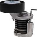 AUQDD 38427 Belt Tensioner and Pulley Assembly (For TDI 2.0L 1968cc 120Cid Diesel Turbo) Fit For 2010-2013 Audi A3 /13-14 VW Beetle,10-14 Golf,09-14 Jetta,12-14 Passat (19254100 038903315AH)