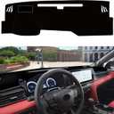 Dash Mat for 2025 2026 Toyota Camry, Non-Slip Dash Covers, UV Protection, Premium Suede, Car Dashboard Protector & Sunshield (with HUD Black Edge)