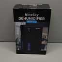 NineSky Dehumidifiers for Home, 95 OZ Water Tank, (1000 sq.ft) Dehumidifiers for Bathroom Bedroom Basement with Auto Shut Off,7 Colors LED Light(Gray)