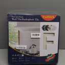 FunStick 30 Pcs Peel and Stick Subway Tile Backsplash White and Gold Marble Sticky Wall Tile Stickers for Kitchen Backsplash Tiles Peel and Stick Back Splash for Bathroom RV Renter Friendly 3D 12"x12"