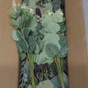 lovemoon 130 Pcs Artificial Mixed Eucalyptus Stems Bulk, 5 Kinds of Faux Greenery Eucalyptus Leaves Bulk for Vase Wedding DIY Bouquets Floral Arrangement Home Decor (130, Green)
