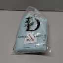 DONREN 2 Panels Room Darkening Aqua Valances for Windows - Rod Pocket Kitchen Window Treatment Valances (42 Wide by 15 Inches Long)