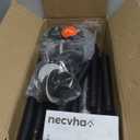 Room Divider, Curtain Rods No Drilling, Adjustable 48-120in (H) 30-140in(W) Tension Rods, Partition Hanging Room Dividers, Self Stand Curtain Divider for Room Separation (Black)