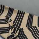 Striped Outdoor Front Door Mat 24"x51", Cotton Hand Woven Washable Black and Khaki Rug Runner, Reversible Foldable Indoor Layered Front Door Rugs for Entryway/Farmhouse/Home Entrance (2'x4.3')