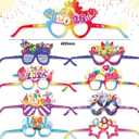 HOWAF 16 Pieces Happy New Year Glasses Colorful 2026 Glasses New Years Eve Party Supplies 2026 NYE Photo Booth Props for Happy New Year Decorations NYE Party Favors Accessories