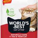 WORLD'S BEST CAT LITTER Multiple Cat Unscented, 15-Pounds - Natural Ingredients, Quick Clumping, Flushable, 99% Dust Free & Made in USA - Long-Lasting Odor Control & Easy Scooping