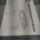 Elevated Bowls, 4 Height Adjustable Raised Stand With 2 Thick 50oz Stainless Steel Food Bowls, Non-Slip Feeder for Large Medium Dogs, Adjusts to 3.7", 9.2", 10.75", 12.36" Grey