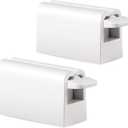 BEZOX Minimalist Toothpaste Tube Squeezers(Set of 2), Toothpaste Roller Squeeze Tool, Eco-Friendly Toothpaste Holder Dispenser - White