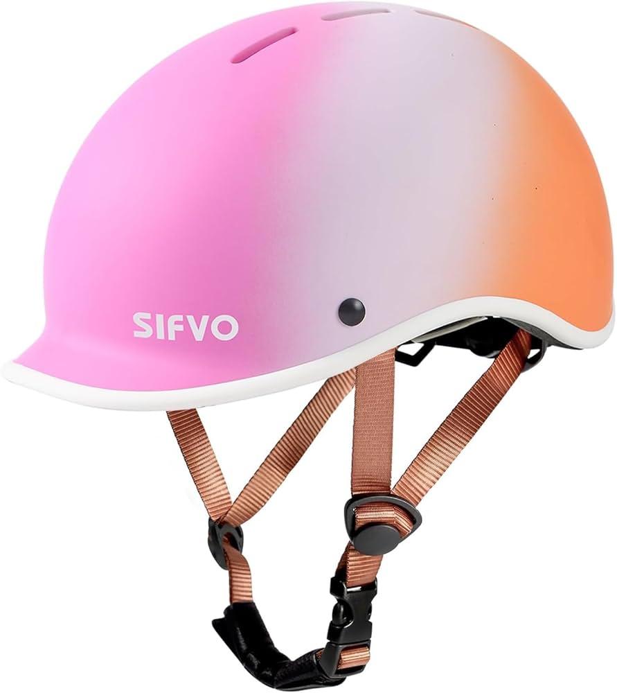 SIFVO Kids Bike Helmet for Boys & Girls Adjustable Youth Helmet for Biking Skateboarding Scooter – Lightweight Durable Extended Visor All-Round Protection 51-55cm