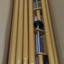 Over The Table Rod Stand with Clamps Adjustable 46"-100'' Length 29"-55" Height Gold Table Balloon Arch Stand with Storage Bag, Metal Decorating Rod Hanging