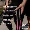 Evo Rope | 1.1LB Weighted Jump Rope for Women & Men Adjustable 10mm Heavy PVC Skipping Rope for Fitness, Ideal for High-Intensity Training, MMA, Boxing, CrossFit, Weight-loss Workouts