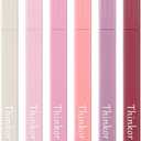 thinkor Bible Highlighters with Soft Chisel Tip, 6 Pack Assorted Colors Pens No Bleed, Quick Dry, Cute Aesthetic Markers, Bible Study Journaling Supplies and Accessories (Pink)