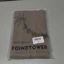 Foindtower Pack of 2 Decorative Cotton Linen Throw Pillow Covers Soft Modern Farmhouse Cushion Cover Cozy Vintage Accent Lumbar Pillowcase for Couch Sofa Bed Living Room Home Decor, 1220 Inch Brown