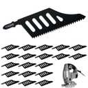 20PCS T142HB Jigsaw Blades, High Carbon Steel T-Shank Blades for Special-Shaped & Flush Cuts in Wood, Plastic & Fiberboard, Professional Scroll Saw Accessories
