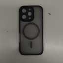 TOCOL for iPhone 16 Pro Case, Full Camera Protection, Compatible with Magsafe, Drop Protection, Translucent Magnetic Matte Phone Case for iPhone 16 Pro 6.3 inch (Black)